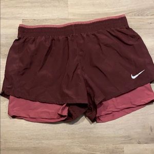 Running shorts with spandex